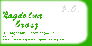 magdolna orosz business card